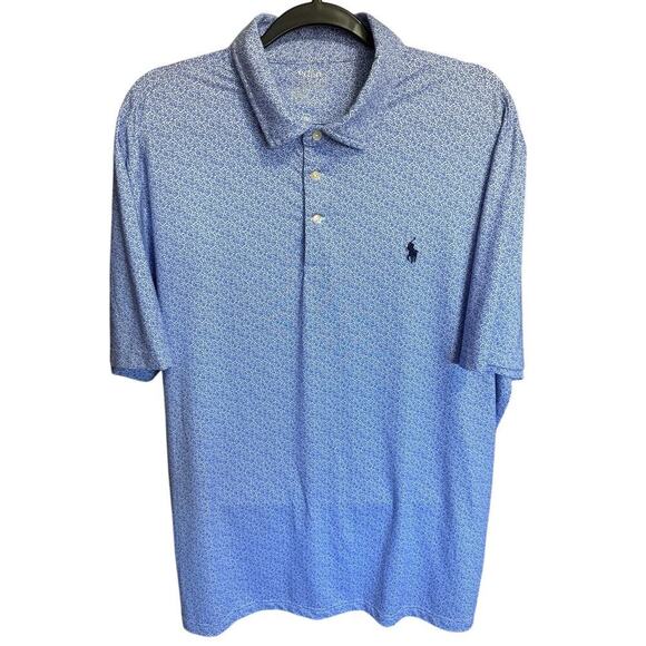 Polo Ralph Lauren Performance Polo Shirt Floral Classic Fit Short Sleeve Size XL - Picture 2 of 10